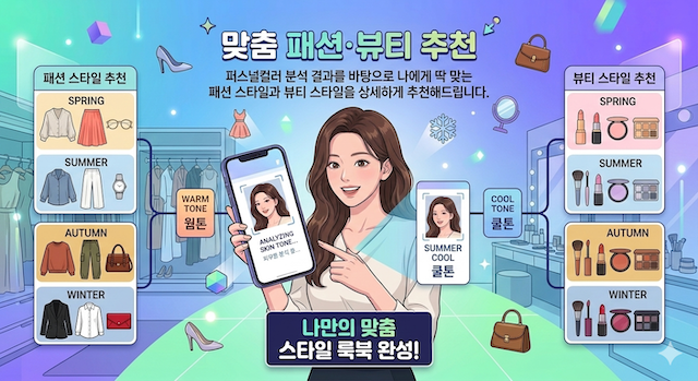 맞춤 패션·뷰티 추천 화면